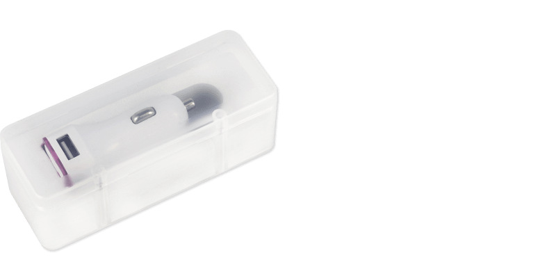 Duo - USB Car Charger Promotional Item Duo - USB Car Charger Promotional Item