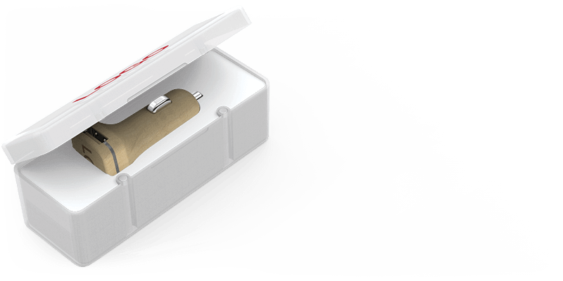 Woodie - USB Car Charger Promotional Item Woodie - USB Car Charger Promotional Item