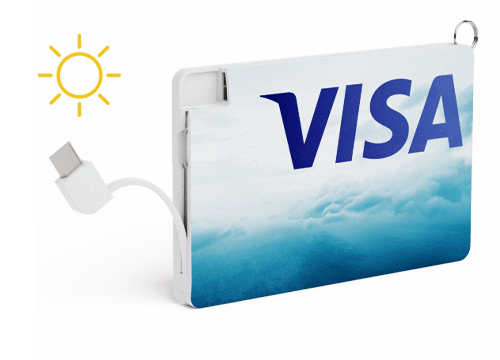 Solar Card - Custom Solar Powered Power Bank Solar Card - Custom Solar Powered Power Bank