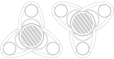Fidget Spinner Screen Printing