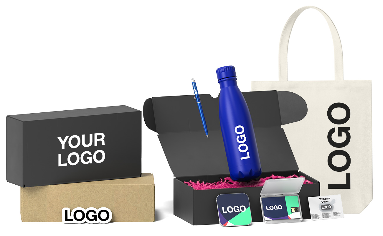 Custom Merch Stack Custom Merch Packs Branded with your Logo