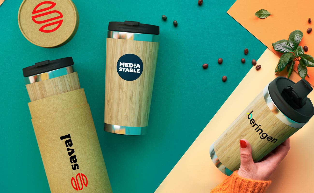 EcoSip - Branded Bamboo Travel Mug