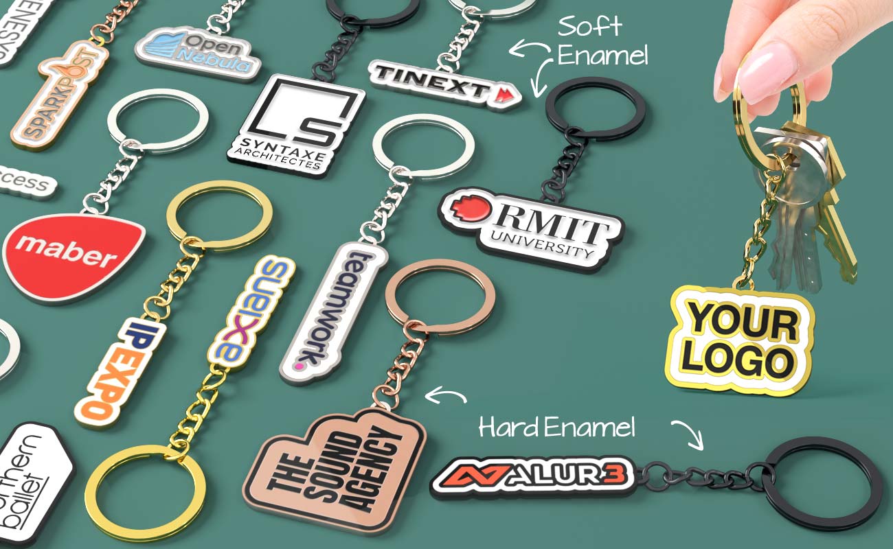 Key Cap Enamel Enamel Keychain Custom Keyring