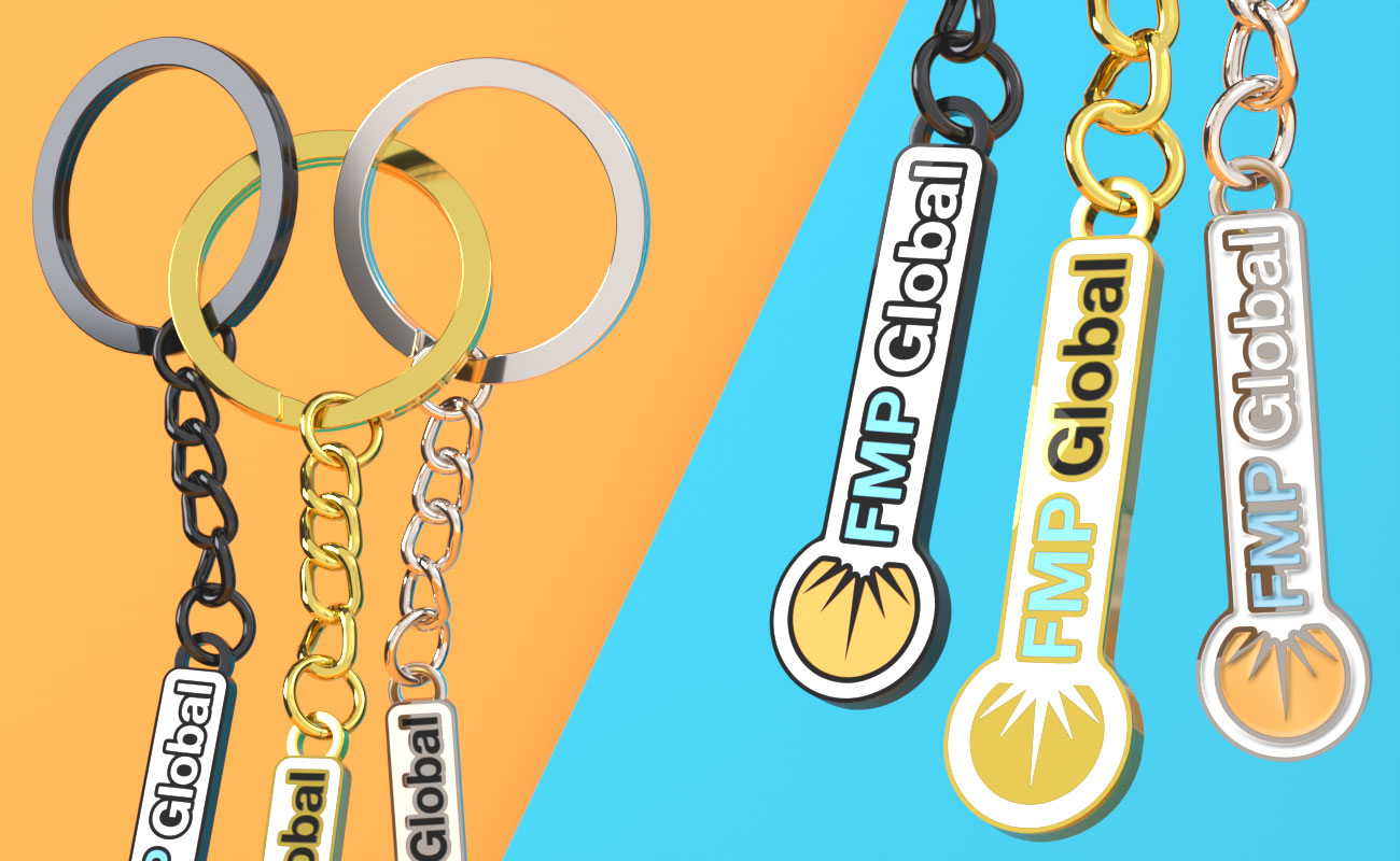 Enamel Keychain - Custom Keyring gallery thumbnail