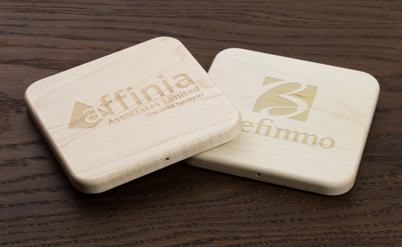 Forest - Custom Qi Wireless Charger with Logo gallery thumbnail