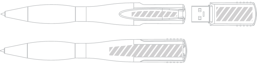 USB Memory Pen Screen Printing