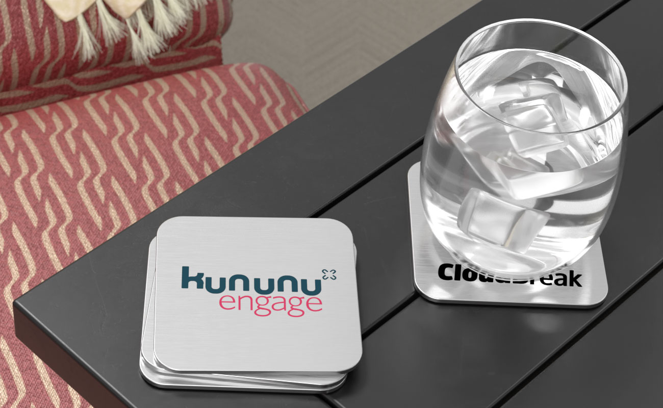 Node - Personalized Aluminum Coasters gallery thumbnail