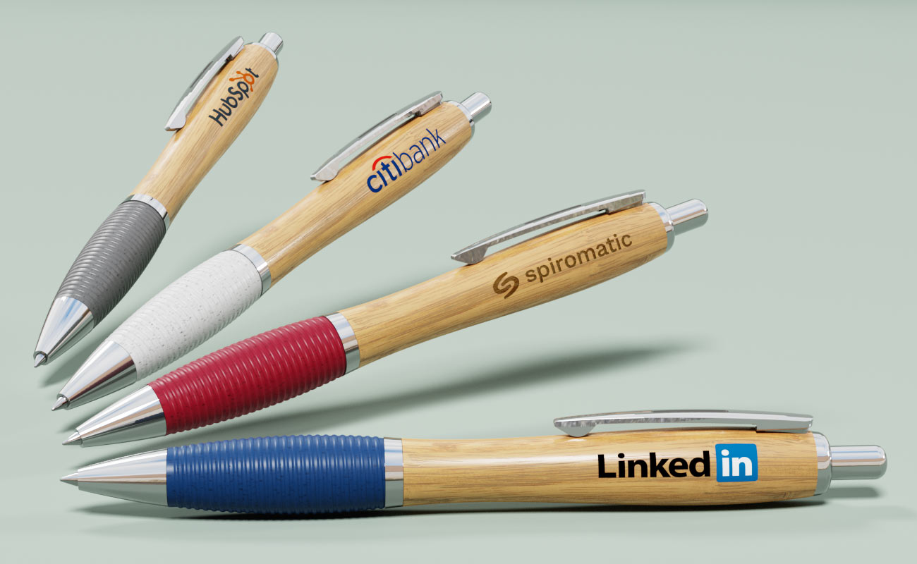 Ridge - Branded Promotional Bamboo Pens