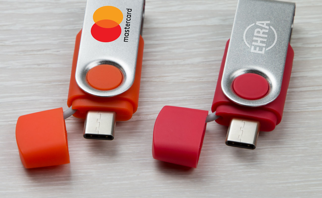 Twister Go - Custom Flash Drive With USB-C gallery thumbnail
