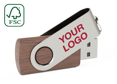 Twister Wood - Custom Flash Drives